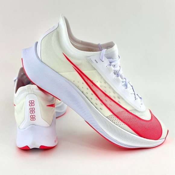 Nike Zoom Fly 3 Laser Crimson Men's Size 14 Running Shoes Red White - Picture 2 of 12